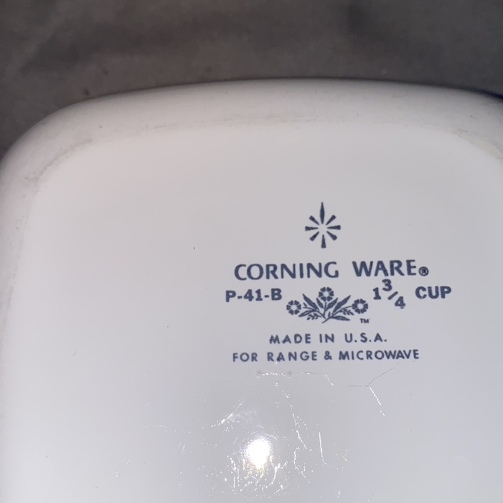 Vintage Corning ware 1 3/4 cup set of 2 petite pan - Picture 4 of 5